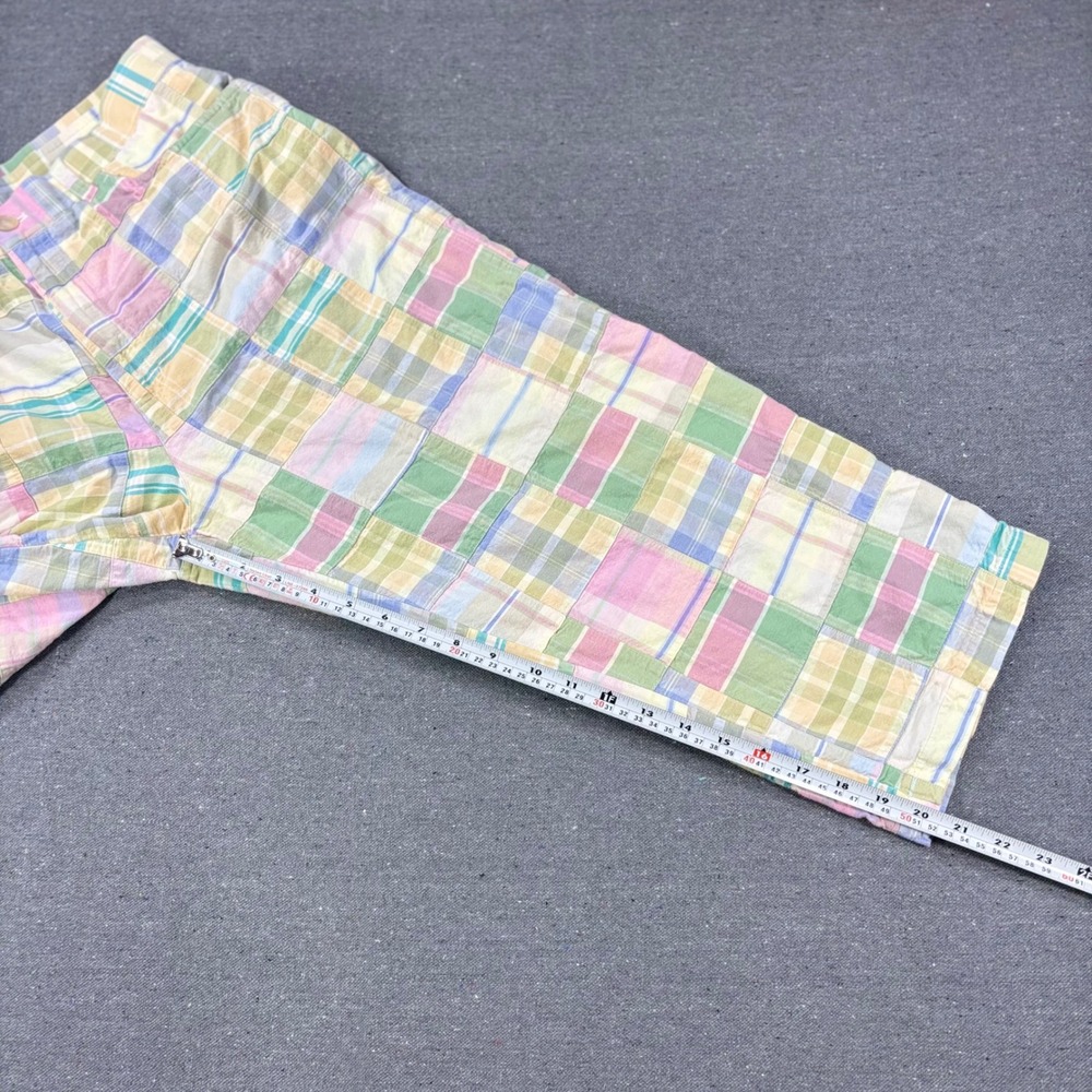 Lauren Jeans Co Ralph Lauren Pants Womens 12 Multicolor Patchwork Plaid Cropped - Picture 6 of 9